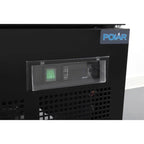 Armoire de congélation Polar Série G 744 Litres avec porte vitrée, 2 portes, noir