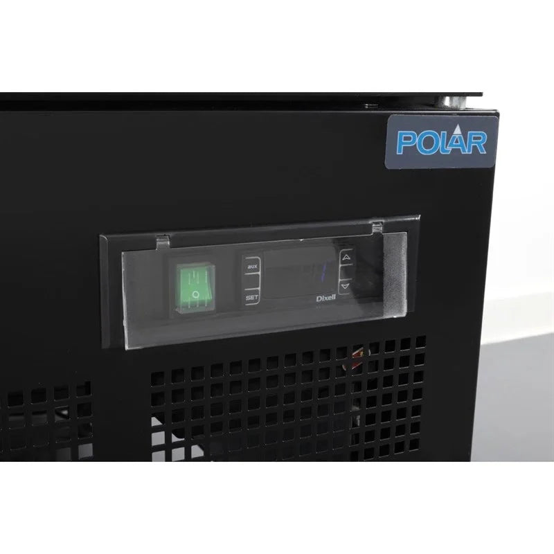 Armoire de congélation Polar Série G 744 Litres avec porte vitrée, 2 portes, noir