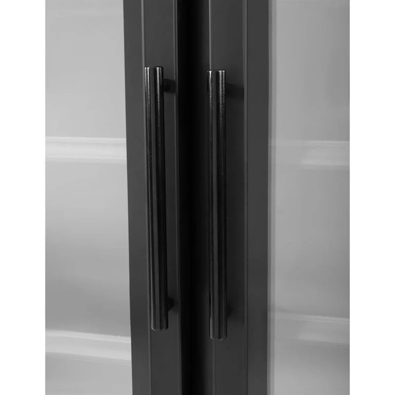 Armoire de congélation Polar Série G 744 Litres avec porte vitrée, 2 portes, noir