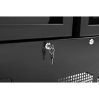 Armoire de congélation Polar Série G 744 Litres avec porte vitrée, 2 portes, noir