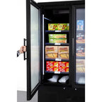 Armoire de congélation Polar Série G 744 Litres avec porte vitrée, 2 portes, noir