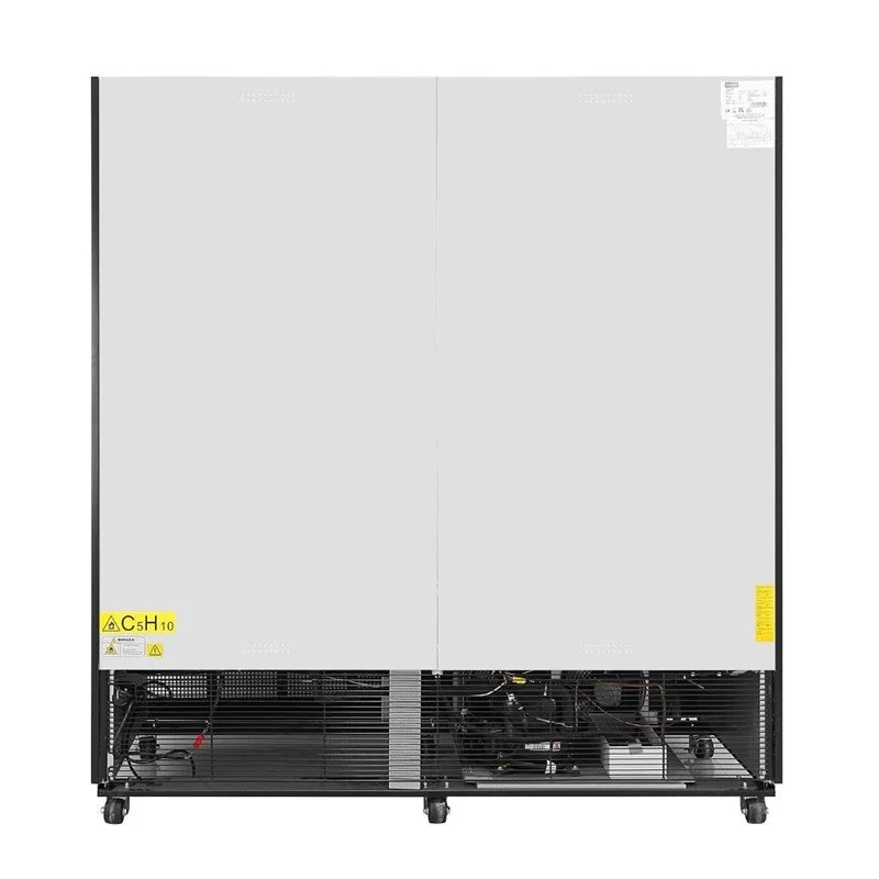Armoire de congélation Polar Série G 1156 Litres avec porte vitrée, 3 portes, noir