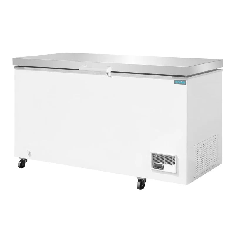 Congélateur coffre Polar G-Series avec couvercle en acier inoxydable 378 Litres