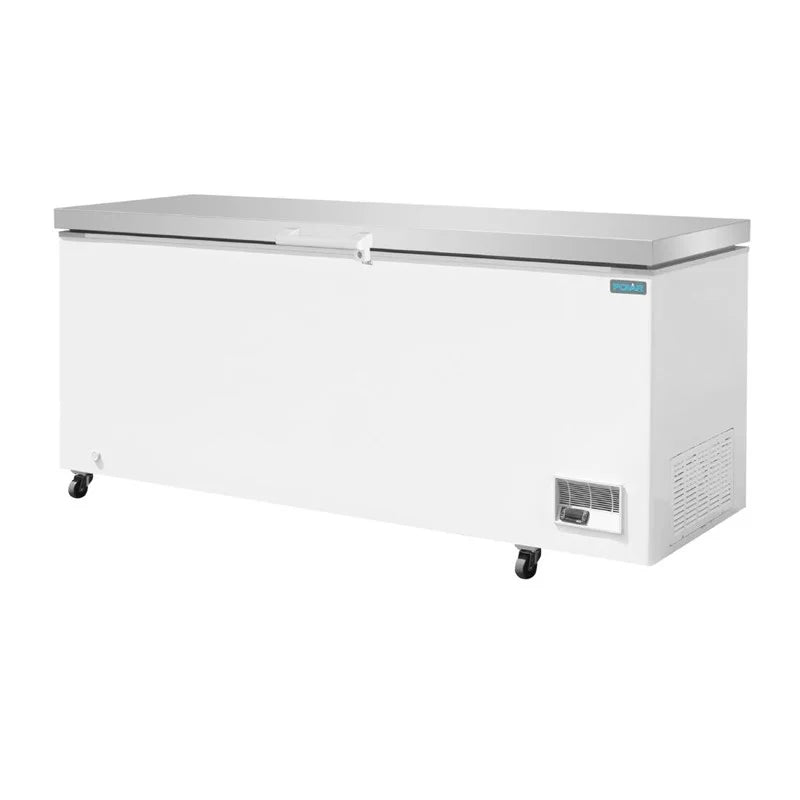 Coffre de congélation Polar Série G avec couvercle en acier inoxydable 581 litres