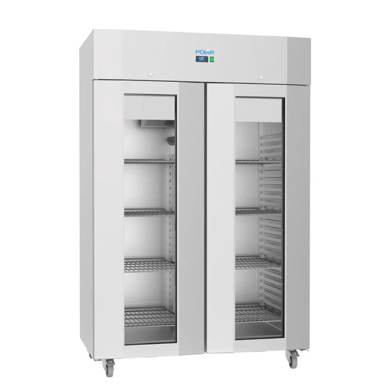 Polar U-Serie Armoire réfrigérée professionnelle 1400 Litres avec porte vitrée, haute efficacité énergétique