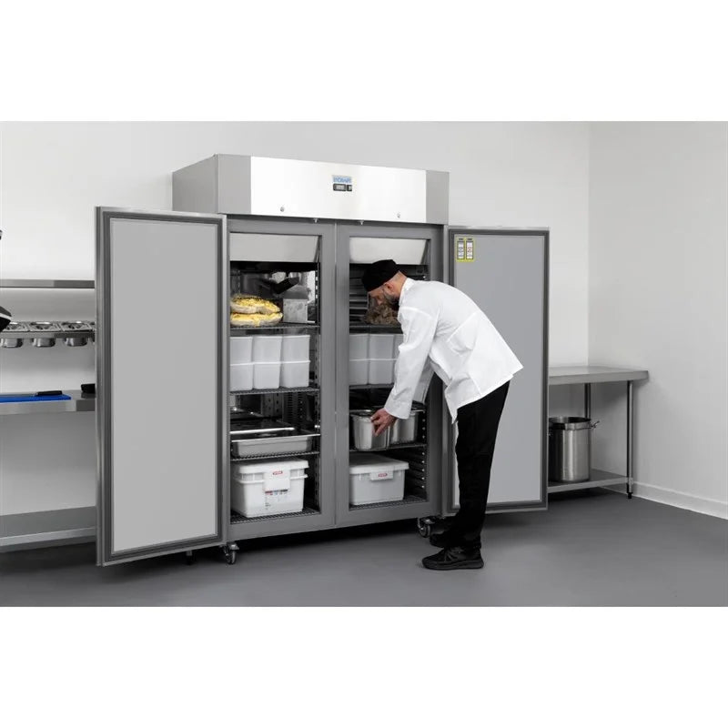 Armoire de congélation professionnelle Polar Série U 1400 litres, haute efficacité énergétique