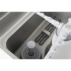 Lave-vaisselle à capot traversant Buffalo Digital avec pompe de vidange 9,7 kW triphasé