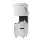 Lave-vaisselle à capot traversant Buffalo Digital avec pompe de vidange 9,7 kW triphasé