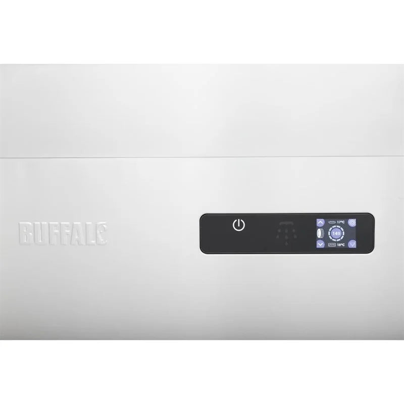 Lave-vaisselle à capot traversant Buffalo Digital avec pompe de vidange 9,7 kW triphasé
