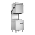 Lave-vaisselle à capot traversant Buffalo Digital avec pompe de vidange 9,7 kW triphasé
