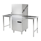 Lave-vaisselle à capot traversant Buffalo Digital avec pompe de vidange 9,7 kW triphasé