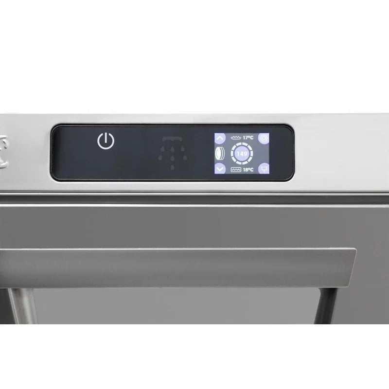 Lave-vaisselle numérique sous comptoir Buffalo avec pompe de vidange panier 500 mm 2,9 kW raccordement monophasé