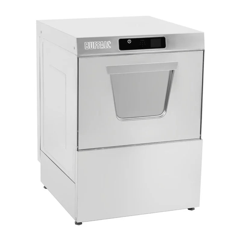 Lave-vaisselle numérique Buffalo à encastrer avec pompe de vidange, panier 500 mm, 5.4 kW