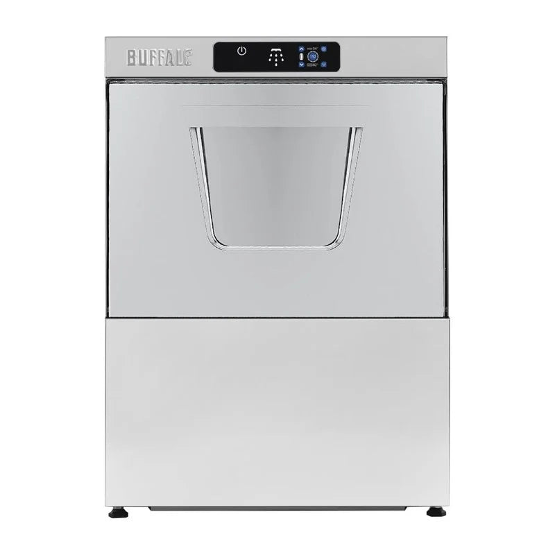 Lave-vaisselle numérique Buffalo à encastrer avec pompe de vidange, panier 500 mm, 5.4 kW