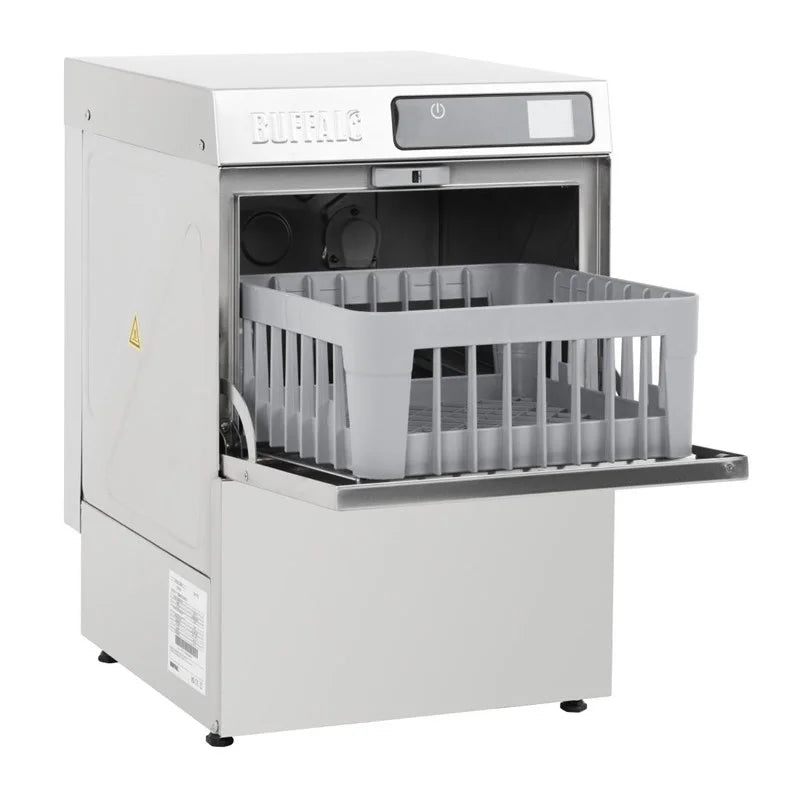 Buffalo Lave-verres numérique de comptoir panier 350mm 3,3 kW