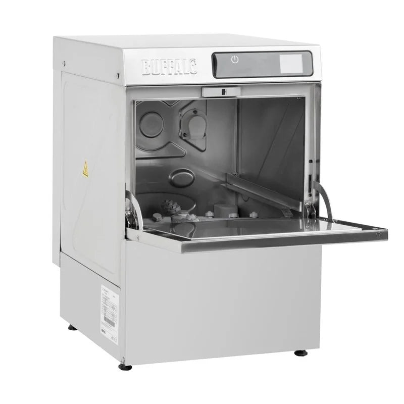 Buffalo Lave-verres numérique de comptoir panier 350mm 3,3 kW