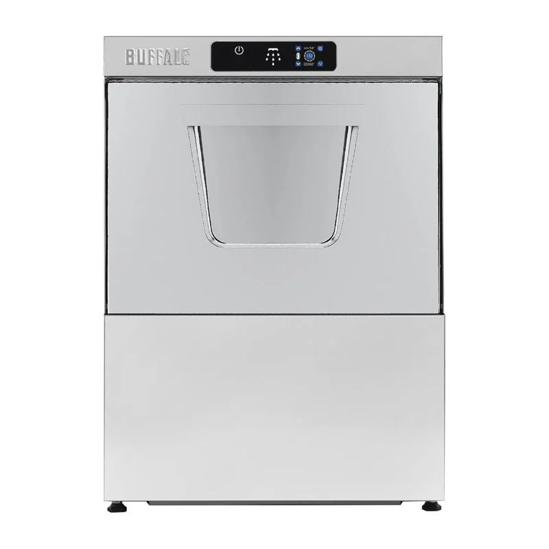 Lave-vaisselle numérique sous comptoir Buffalo avec pompe de vidange panier 500 mm 2,9 kW raccordement monophasé