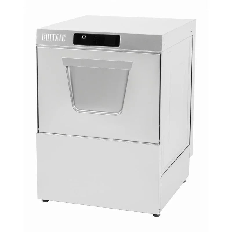 Lave-vaisselle numérique sous comptoir Buffalo avec pompe de vidange panier 500 mm 2,9 kW raccordement monophasé