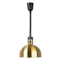 Lampe chauffante ronde télescopique Buffalo avec finition or