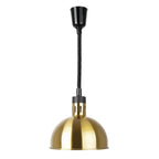 Lampe chauffante ronde télescopique Buffalo avec finition or