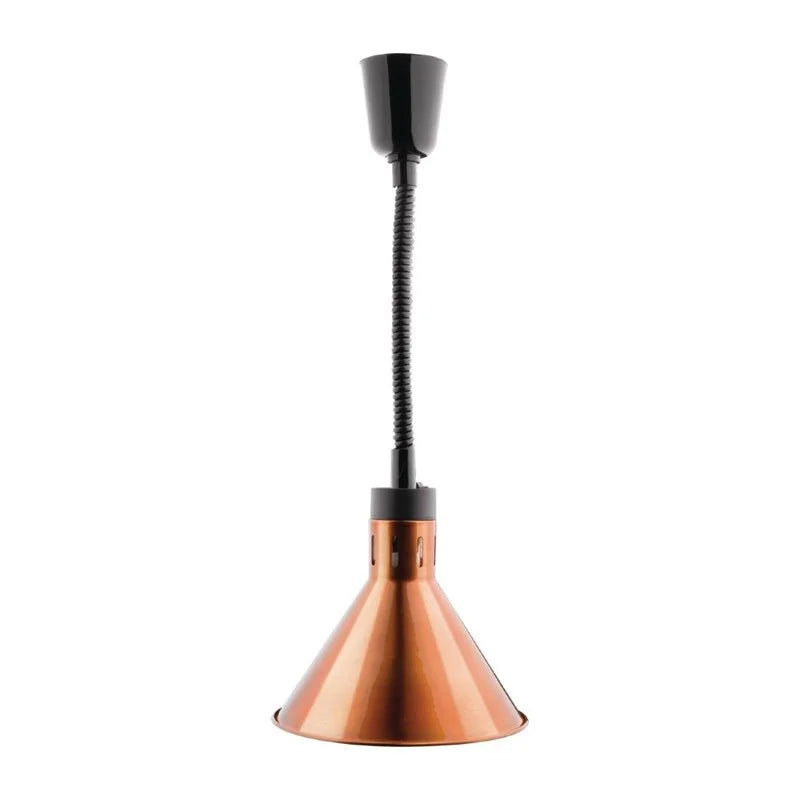Lampe chauffante conique rétractable Buffalo avec finition cuivre