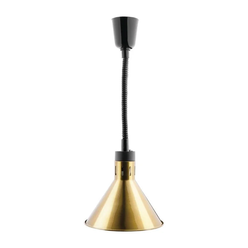 Lampe chauffante conique télescopique Buffalo avec finition or