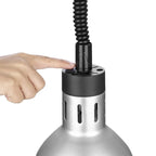 Lampe chauffante extensible Buffalo finition argentée