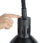 Lampe chauffante télescopique Buffalo avec finition noir mat