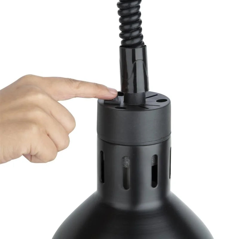 Lampe chauffante télescopique Buffalo avec finition noir mat