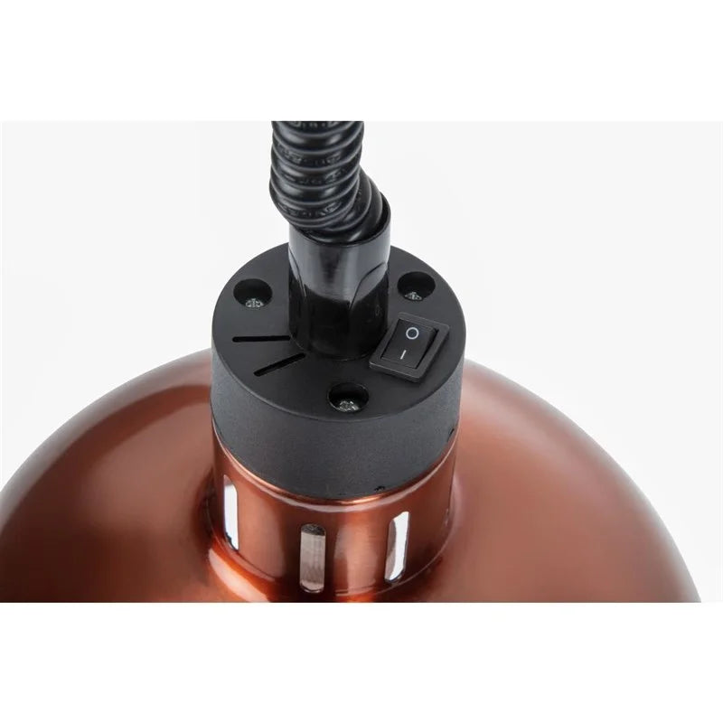 Lampe chauffante ronde extensible Buffalo finition cuivre