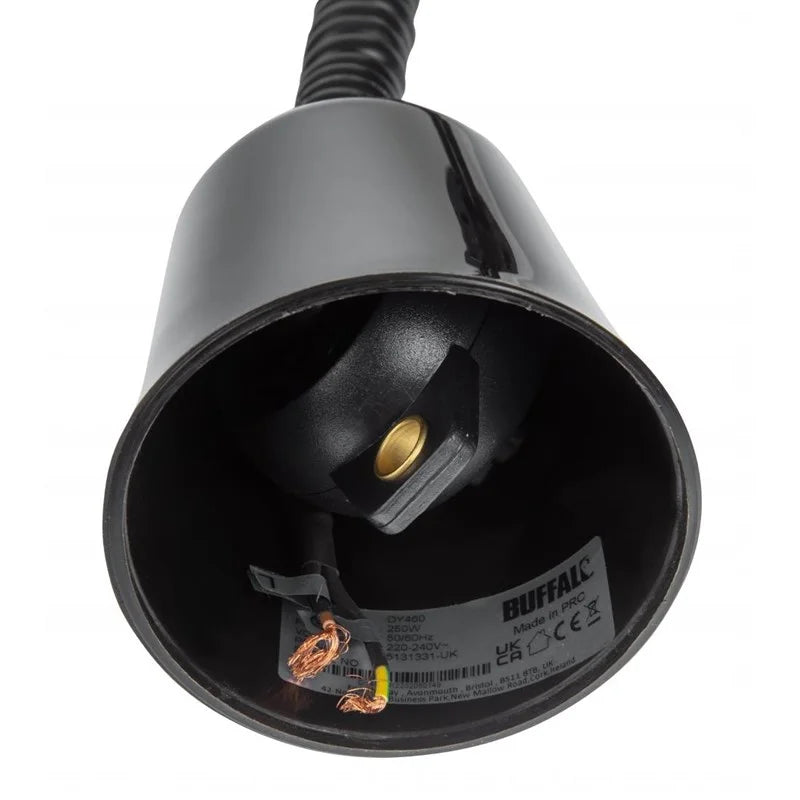 Lampe chauffante ronde extensible Buffalo finition cuivre