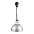 Lampe chauffante ronde télescopique Buffalo finition argentée