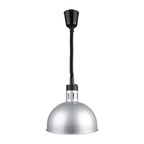 Lampe chauffante ronde télescopique Buffalo finition argentée
