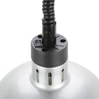 Lampe chauffante ronde télescopique Buffalo finition argentée