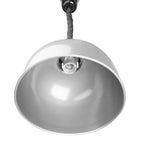 Lampe chauffante ronde télescopique Buffalo finition argentée