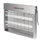 Destructeur d’insectes LED Eazyzap 30 m² 8W, acier inoxydable brossé, économe en énergie
