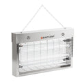 Eazyzap destructeur d’insectes LED 100 m² 14 W, acier inoxydable brossé, écoénergétique
