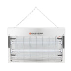 Eazyzap destructeur d’insectes LED 100 m² 14 W, acier inoxydable brossé, écoénergétique