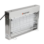 Eazyzap destructeur d’insectes LED 100 m² 14 W, acier inoxydable brossé, écoénergétique