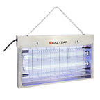 Eazyzap destructeur d’insectes LED 100 m² 14 W, acier inoxydable brossé, écoénergétique