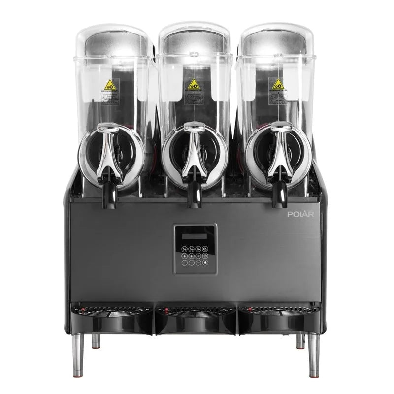 Machine à granité Polar Série U 3 x 12 Litres adaptée aux boissons pauvres en sucre et en alcool