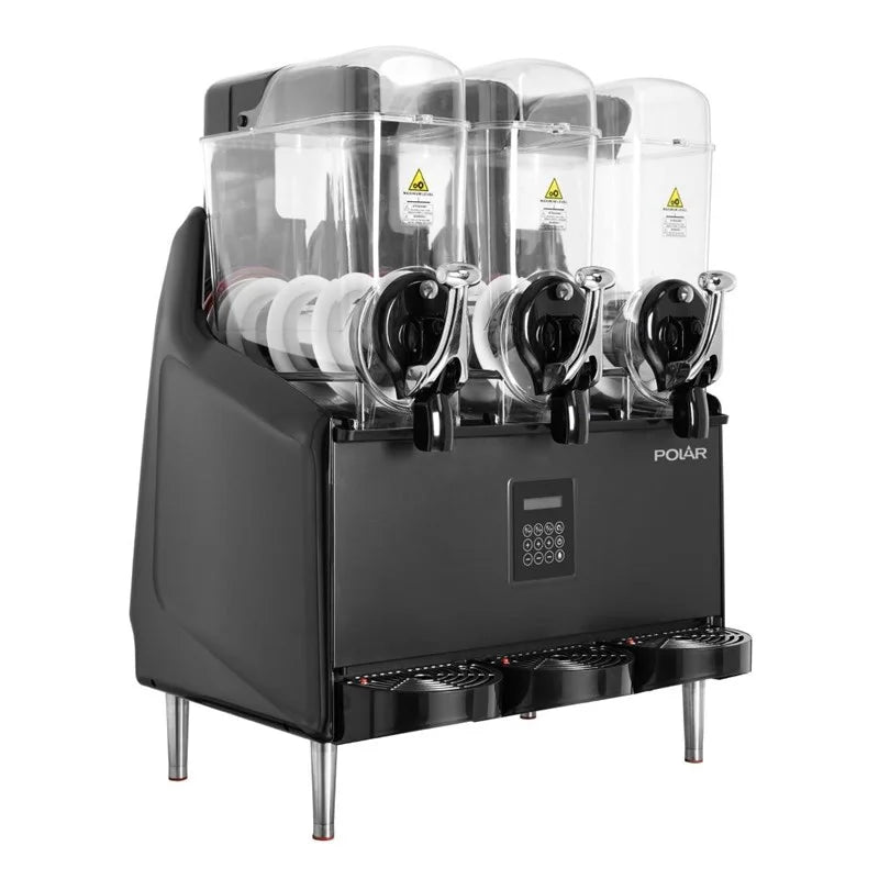 Machine à granité Polar Série U 3 x 12 Litres adaptée aux boissons pauvres en sucre et en alcool