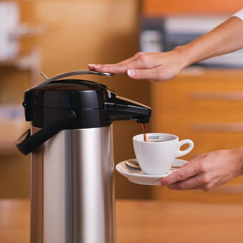 Bravilor Bonamat Airpot Furento Pichet isotherme à pompe en acier inoxydable 2,2 L