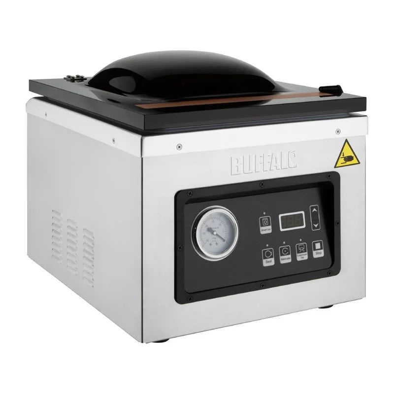 Machine sous vide à cloche Buffalo 9 Litres, largeur de sachet jusqu’à 300 mm, avec pompe à huile