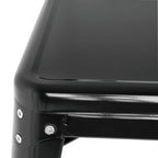 Table bistro carrée en acier Bolero noire 660 mm