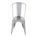 Chaises d’appoint Bolero Bistro en acier gris Gun Metal (lot de 4)