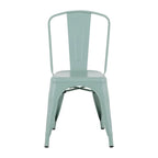 Chaises de bistrot en métal Bolero vert olive (4 pièces)