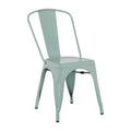 Chaises de bistrot en métal Bolero vert olive (4 pièces)