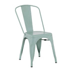 Chaises de bistrot en métal Bolero vert olive (4 pièces)