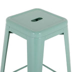 Tabourets hauts en métal Bolero Bistro vert olive (lot de 4)